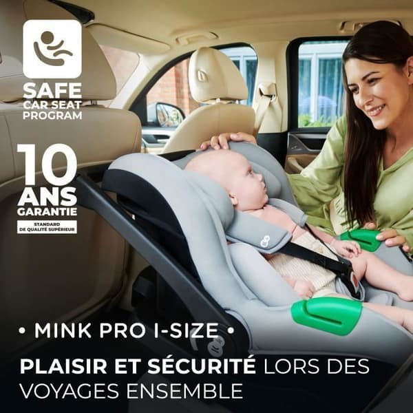 3 i 1 kombinerad vagn - KINDERKRAFT NYHET - med I-size bilbarnstol - Resesystem - Lätt 7,5 kg - Vikt - Grå