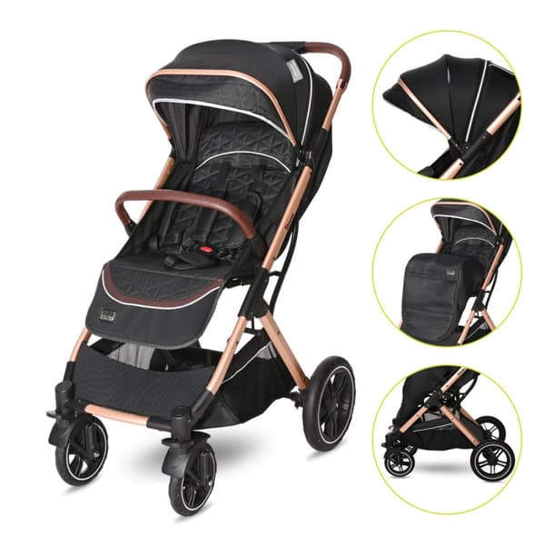 Lorelli Storm - Barnvagn | Luxe Black