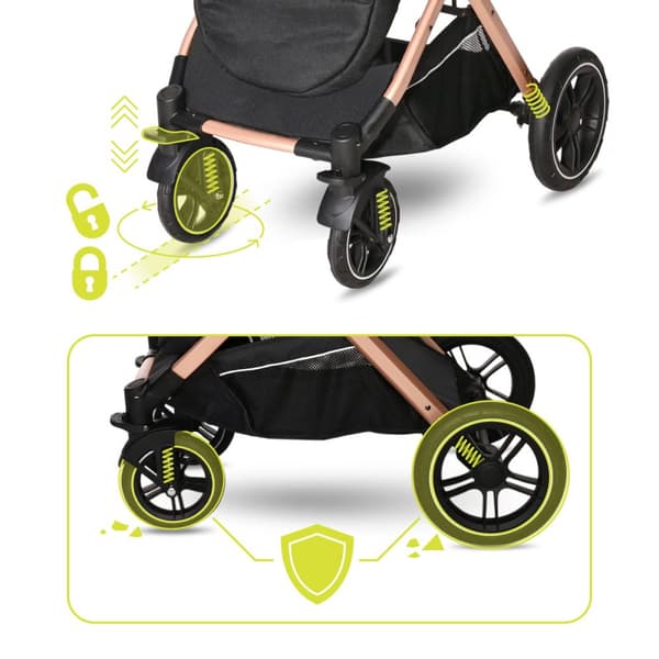 Lorelli Storm - Barnvagn | Luxe Black