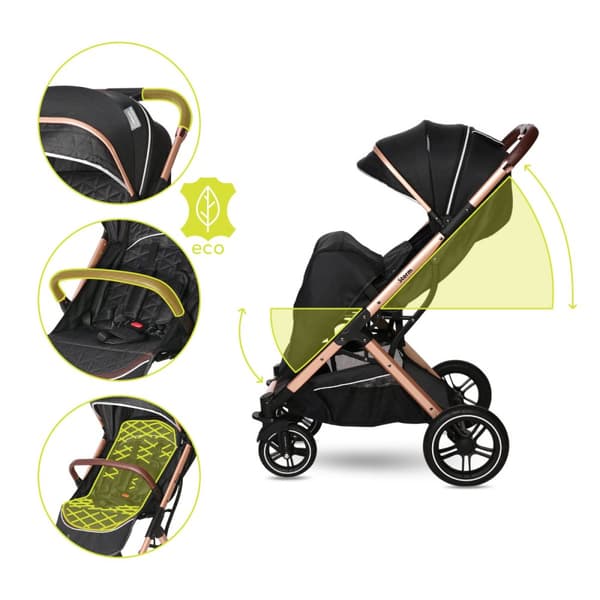 Lorelli Storm - Barnvagn | Luxe Black