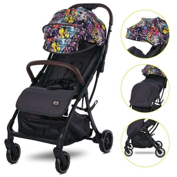 Lorelli Minori - klapvogn med automatisk foldning op til 22 kg | Magic Flower