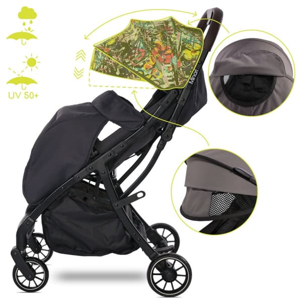 Lorelli Minori - klapvogn med automatisk foldning op til 22 kg | Magic Flower