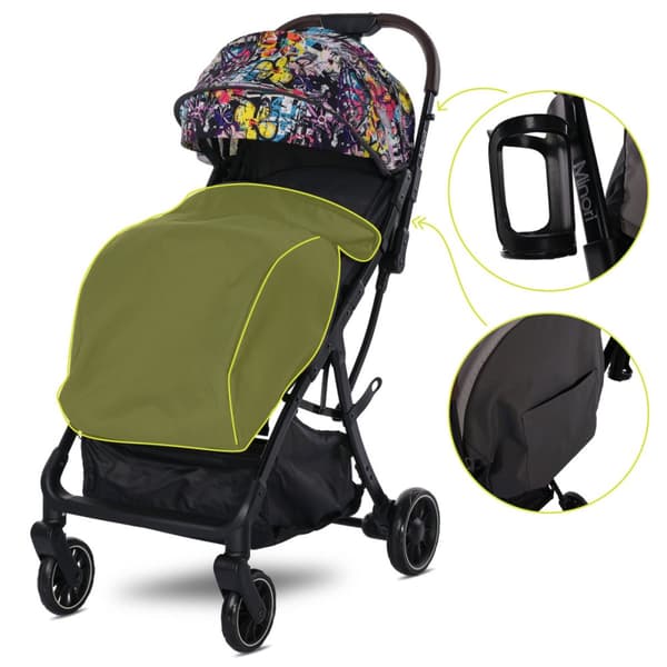 Lorelli Minori - klapvogn med automatisk foldning op til 22 kg | Magic Flower