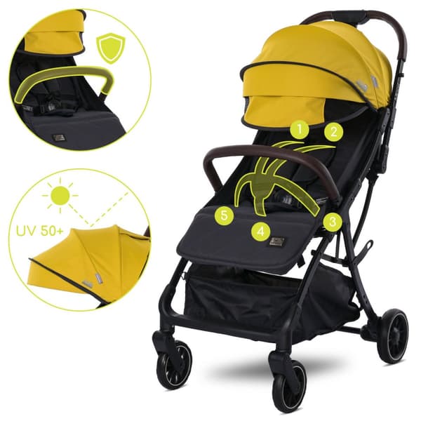 Lorelli Minori - automatisk foldbar klapvogn op til 22 kg | Lemon Curry