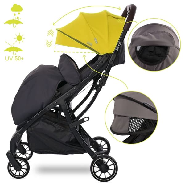 Lorelli Minori - automatisk foldbar klapvogn op til 22 kg | Lemon Curry