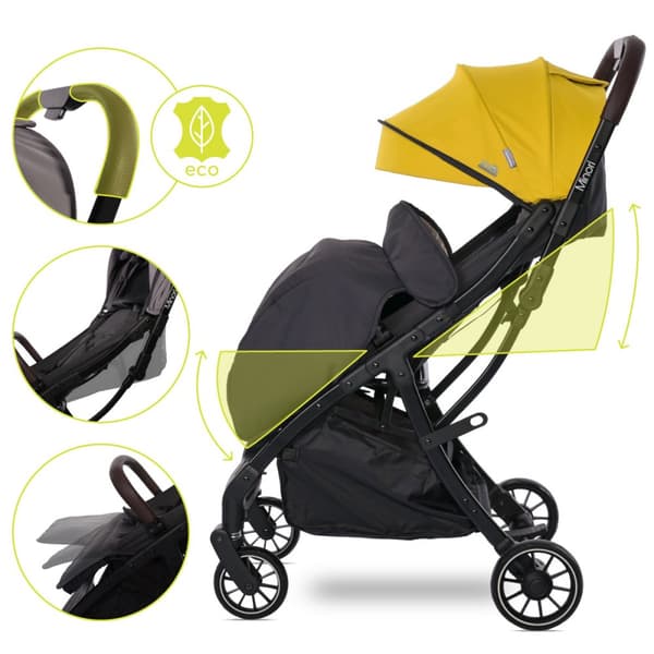 Lorelli Minori - automatisk foldbar klapvogn op til 22 kg | Lemon Curry