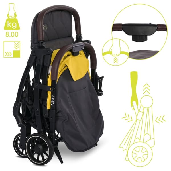 Lorelli Minori - automatisk foldbar klapvogn op til 22 kg | Lemon Curry