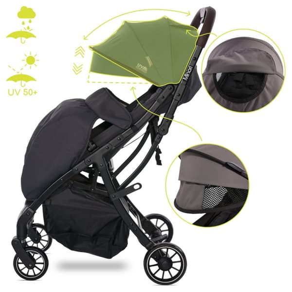 Lorelli Minori - automatisk foldbar klapvogn op til 22 kg | Opal