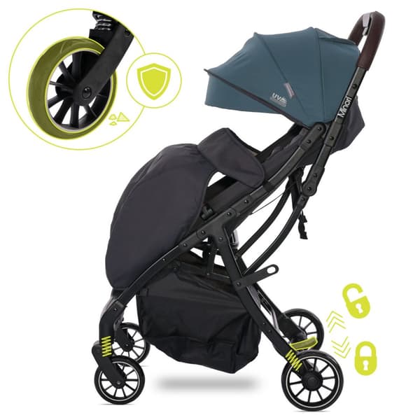 Lorelli Minori - automatisk foldbar klapvogn op til 22 kg | Opal