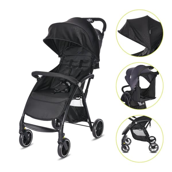 Lorelli Fresh - barnvagn upp till 22 kg | Black Jasper