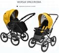 Miniatyrbillede 8 af 11: Multifunktionel klapvogn Classic Retro lænestol med 3 tasker