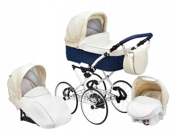 Barnvagn 3 djup sittdel Lux