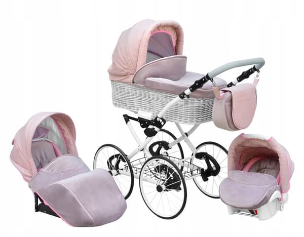 Barnvagn 3 djup sittdel Lux