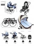 Miniatyrbild 10 av 11: 3-i-1 Retro Classic Multifunktionell Barnvagnssits