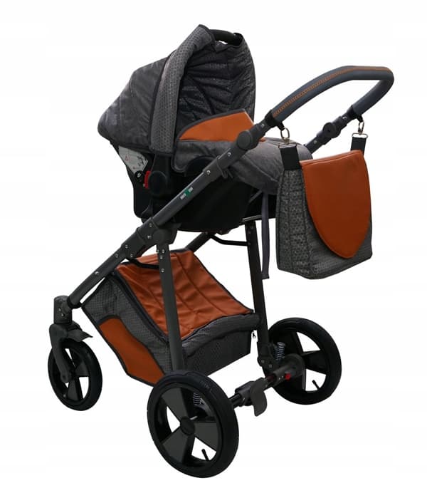 Barnvagn Multifunktionell 3-i-1 Djup Sits