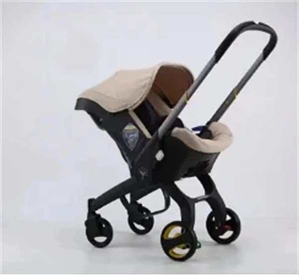 4 in 1 Vauvakärryt, CE-sertifioitu, Kevyt Muotoilu,4IN1-KHAKI