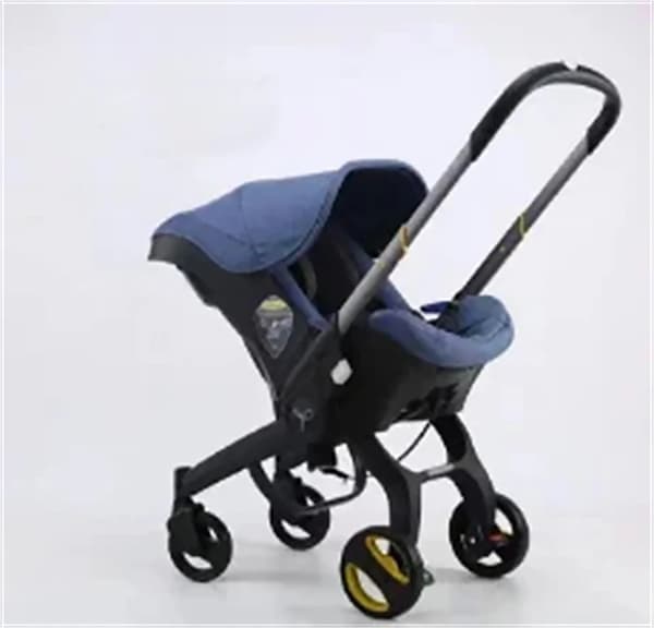 4 i 1 Barnvagn, CE-certifierad, Lättviktsdesign,4IN1-BLÅ