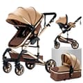 Miniatyrbild 2 av 2: 3 i 1 Barnvagn, Fällbar Design, CE Märkt,XR001-BEIGE