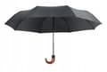 Miniatyrbillede 1 af 2: Automatisk kort foldbar paraply 69 cm sort