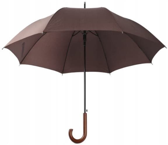 Paraply lang halvautomatisk foldbar 83 cm brun