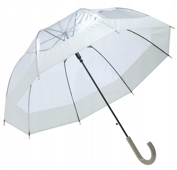 Sateenvarjo läpinäkyvä 85 cm automaattinen