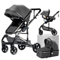 Miniatyrbild 1 av 2: Barnvagn, 3-i-1-design, hög landskapsfunktion, XR002-GREY