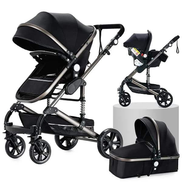 Barnvagn, 3-i-1-design, lättviktig och hopfällbar, XR012-B