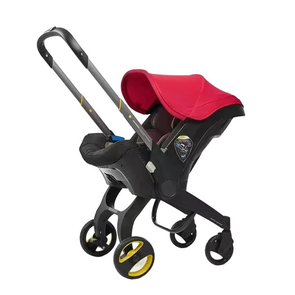 Barnvagn, 3-i-1-design, lättviktig och hopfällbar, 4IN1-RED