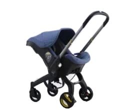 Barnvagn, 3-i-1-design, lättviktig och hopfällbar, 4IN1-BLUE