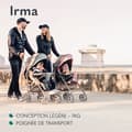 Miniatyrbild 2 av 6: LIONELO Irma kompakt vagn - 5-punkts säkerhetsbälte - tillbehör ingår - Svart