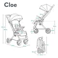 Miniatyrbild 6 av 6: LIONELO Cloe kompakt barnvagn - Upp till 22 Kg - Lätt &amp; hopfällbart system - Stora hjul - Grön