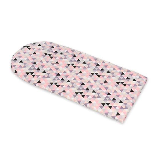 Babynest - Pink trekanter med hvid indeni