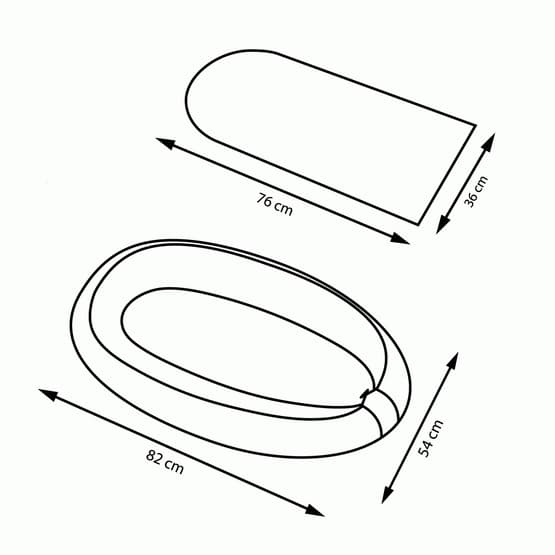 Babynest - Trianglar med Vit Insida