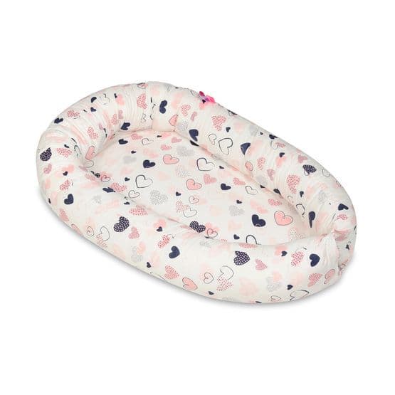 Babynest - Rosa Hjärtan