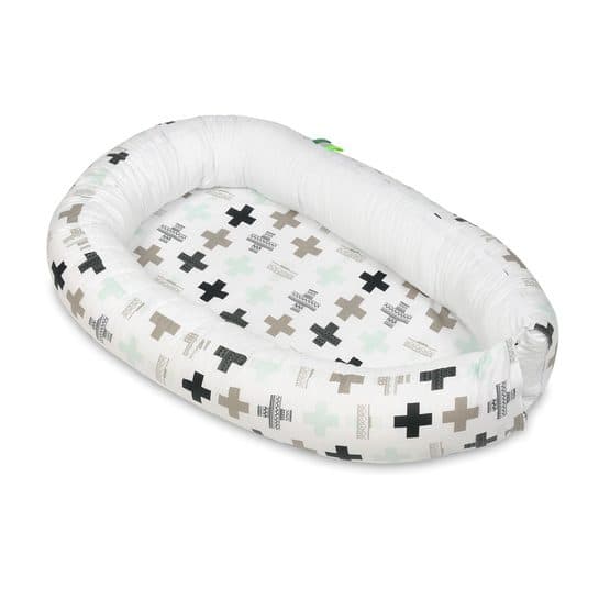 Babynest - Plus Beige med Vit Insida