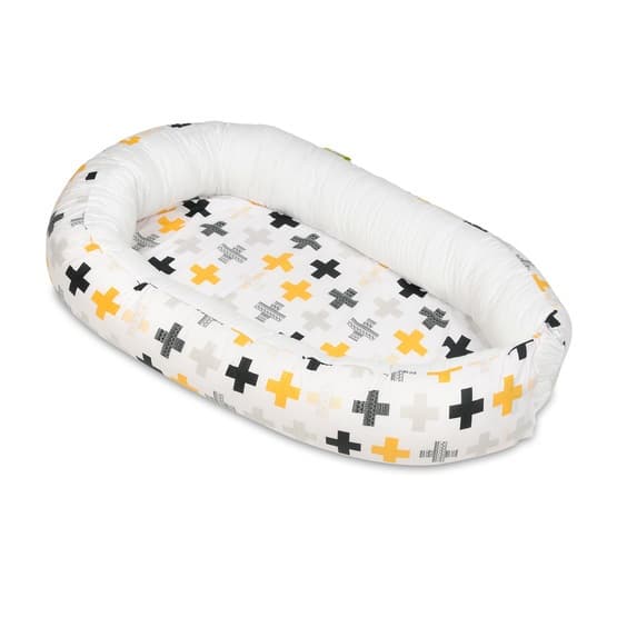Babynest - Plus Gul med Vit Insida