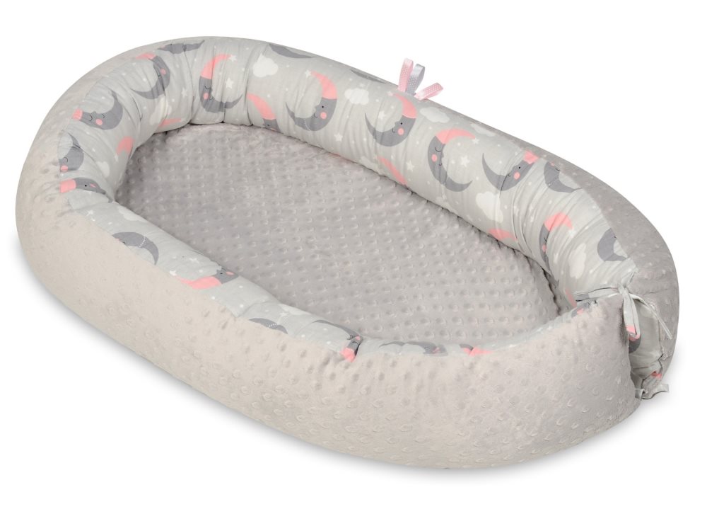 Babynest - babynest - 0-8 månader - 82x54cm - mane - grå