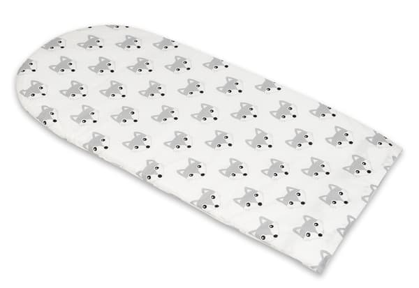 Babynest - babynest - 0-8 månader - 100% bomull - 82x54cm - rävar - vit