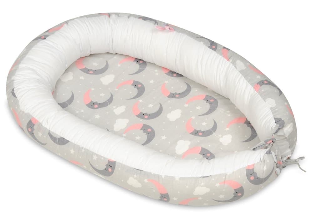 Babynest - babynest - 0-8 månader - 100% bomull - 82x54cm - mane - vit