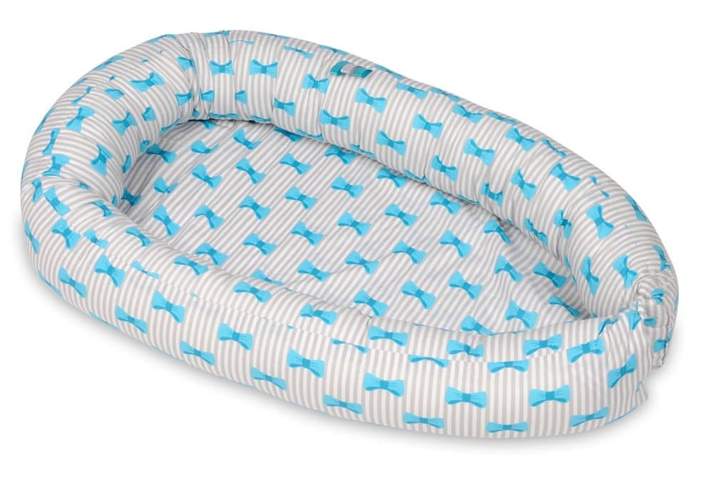 Babynest - babynest - 0-8 månader - 100% bomull - 82x54cm - rosetter