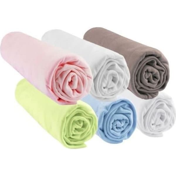Praktiskt sänglinne för baby - EASY DORT - 6 lakan 32x72 - Rosa - Rektangulär - Blandat
