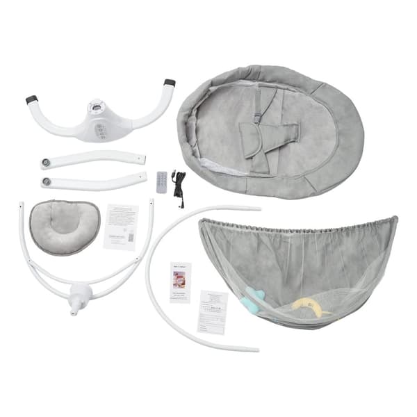 Babysäng, Justerbar Tid och Vinkel, Fjärrkontroll,GRÅ