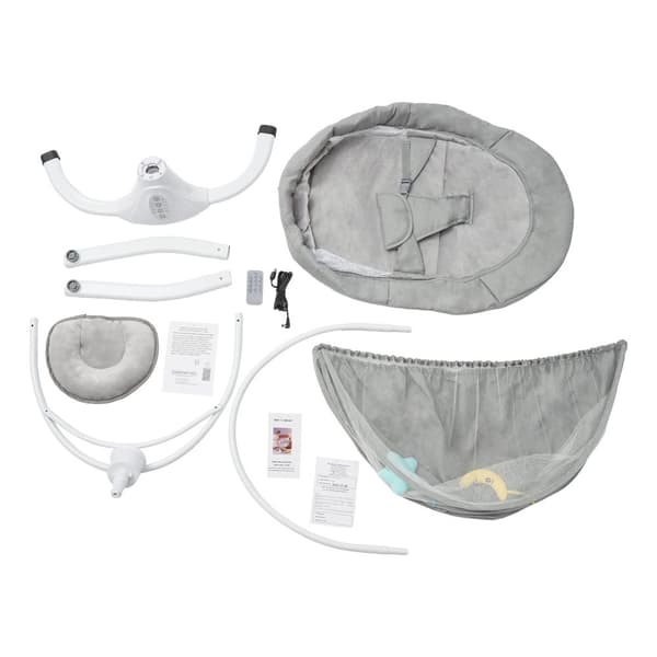 Babysäng, Justerbar Tid och Vinkel, Fjärrkontroll,GRÅ