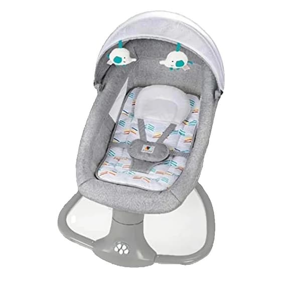 Elektrisk Babyvugge, Belastningsevne 20Kg, Egnet til 0-36 Måneder,Grå