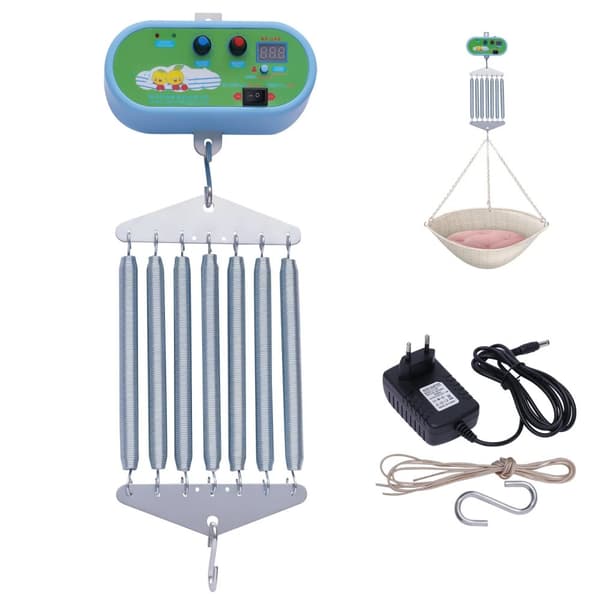 Suspenderad elektrisk gungkontroll, max belastning 19 kg, timerfunktion,Blå
