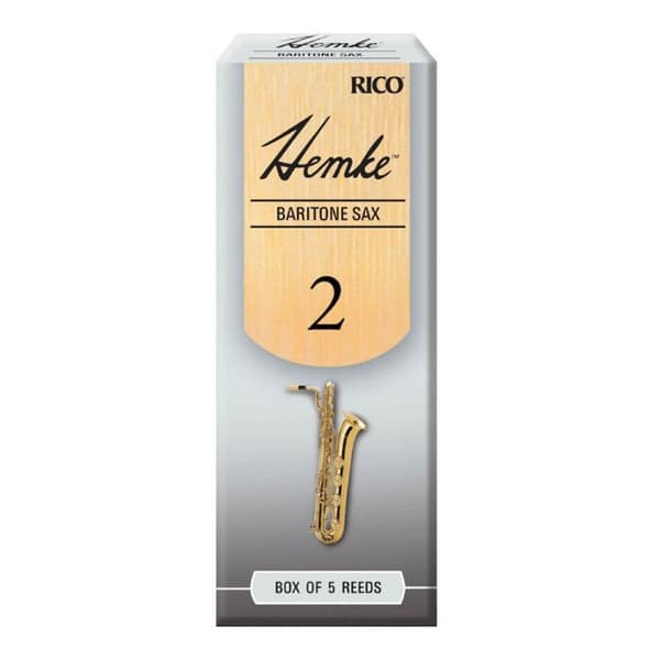 Box med 5 st Hemke Premium Rico Baryton Saxofon vass styrka 2