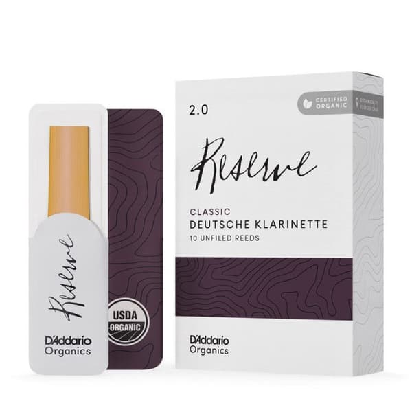 D'Addario - 10 ekologiska reserver, klassiska tyska klarinettrör, styrka 2