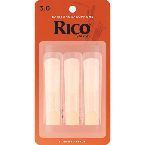 Rico Force 3 Baryton Saxophone Reeds Set om 3