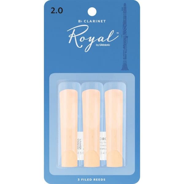 Rico Rico Royal Bb klarinettrör, Strength 2.0, förpackning om 3