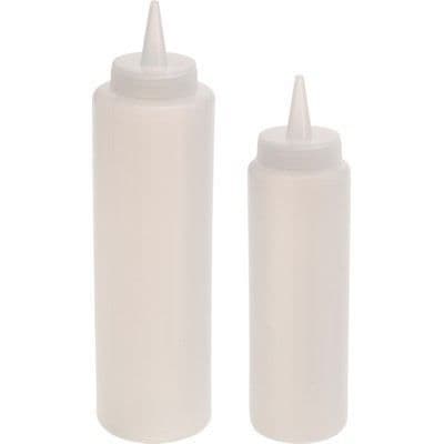 Såsflaska - ATC - 2 flaskor - Plast - 18,5 cm och 21,5 cm - Mångsidig
